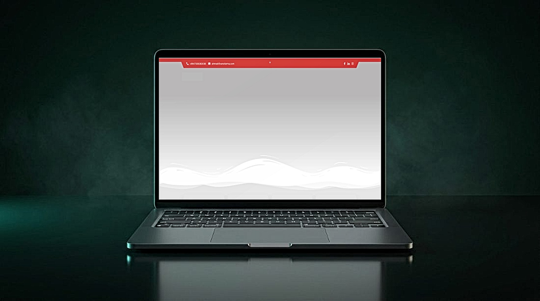 XenoFarma — pharmaceutical company website shown on a laptop
